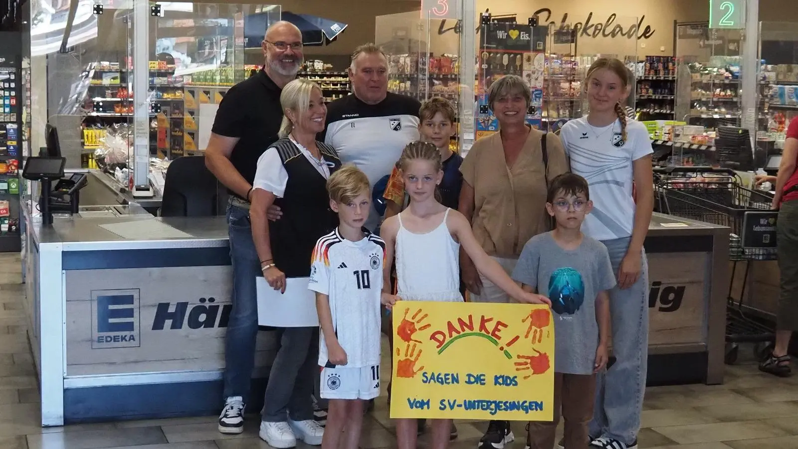 Fußballtrainingsmannschaft des Sportvereins Unterjesingen
