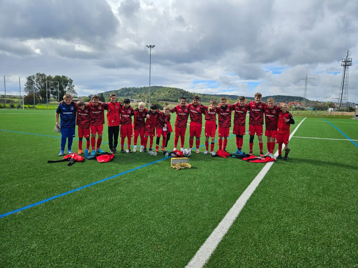 Fußballtrainingsmannschaft des Sportvereins Unterjesingen