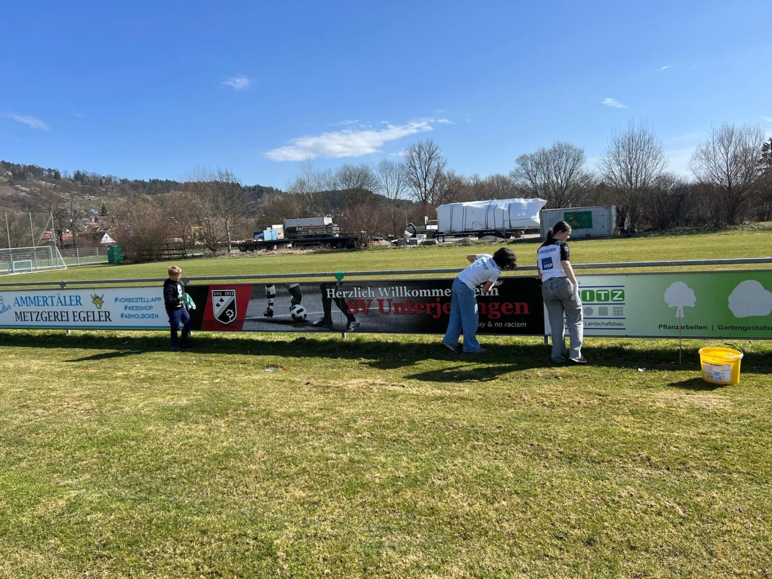 Fußballtrainingsmannschaft des Sportvereins Unterjesingen